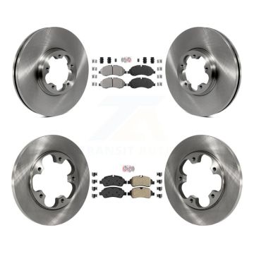 Front Rear Semi-Metallic Pad Brake Rotor Kit For Ford Transit-250 Transit-150 Transit-350 K8A-106706
