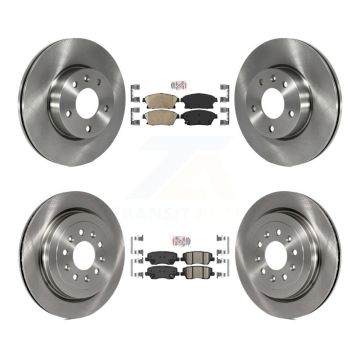 Front Rear Ceramic Pad & Brake Rotor Kit For Cadillac ATS With 300mm Diameter K8A-106714