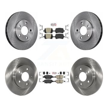 Front Rear Ceramic Pads And Disc Brake Rotors Kit For Chevrolet Malibu Pontiac G6 K8A-106718