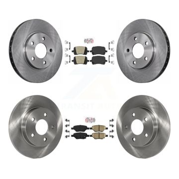 Front Rear Ceramic Pads And Disc Brake Rotors Kit For Chevrolet Malibu Pontiac G6 K8A-106719