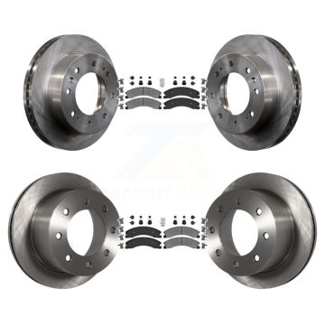 Front Rear Semi-Metallic Pad & Brake Rotor Kit For GMC Sierra 3500 HD Chevrolet Silverado K8A-106727