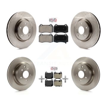 Front Rear Semi-Metallic Pads And Disc Brake Rotors Kit For Nissan 350Z INFINITI G35 K8A-106736