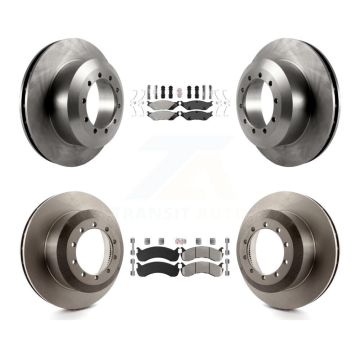 Front Rear Semi-Metallic Pad & Brake Rotors Kit For Ford F-59 Commercial Stripped Chassis K8A-106762