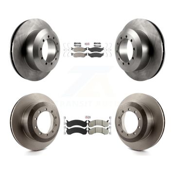Front Rear Semi-Metallic Pad & Brake Rotors Kit For Ford F-59 Commercial Stripped Chassis K8A-106763