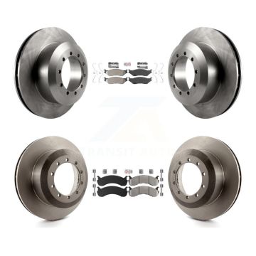 Front Rear Semi-Metallic Pad & Brake Rotors Kit For Ford F-59 Commercial Stripped Chassis K8A-106764