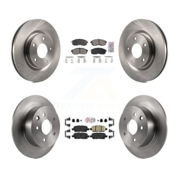 Front Rear Ceramic Pad And Disc Brake Rotors Kit For 2017-2019 Nissan Sentra Turbocharged K8A-106779