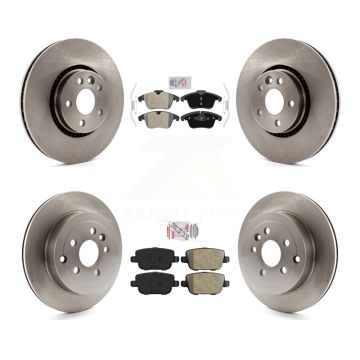 Front Rear Semi-Metallic Pads And Disc Brake Rotors Kit For 2008-2011 Land Rover LR2 K8A-106785