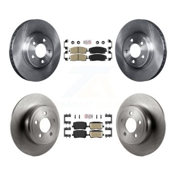 Front Rear Ceramic Pads And Disc Brake Rotors Kit For Dodge Charger Pursuit with RWD 3.6L K8A-106790