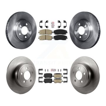 Front Rear Ceramic Pads And Disc Brake Rotors Kit For Dodge Charger Pursuit with RWD 3.6L K8A-106791