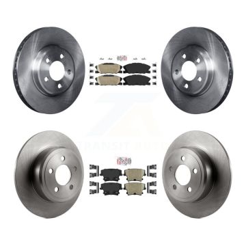 Front Rear Ceramic Pads And Disc Brake Rotors Kit For Dodge Charger Pursuit with RWD 3.6L K8A-106793