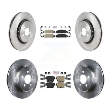Front Rear Ceramic Pad Brake Rotors Kit For Dodge Charger With 370mm Diameter Rotor K8A-106794
