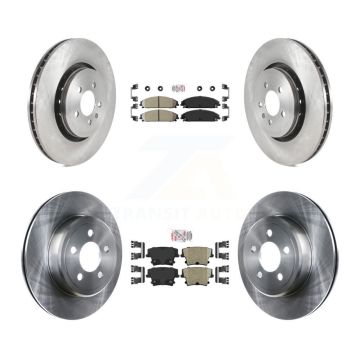 Front Rear Ceramic Pad Brake Rotors Kit For Dodge Charger With 370mm Diameter Rotor K8A-106795