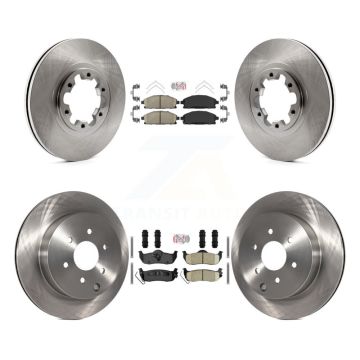 Front Rear Ceramic Pads And Disc Brake Rotors Kit For 2004 Nissan Pathfinder From 08 04 K8A-106797