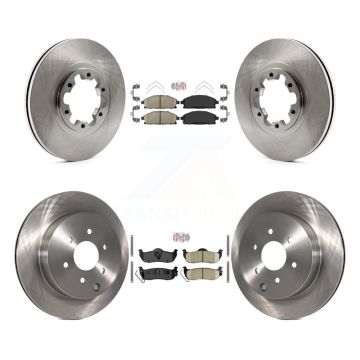Front Rear Ceramic Pads And Disc Brake Rotors Kit For 2004 Nissan Pathfinder From 08 04 K8A-106798