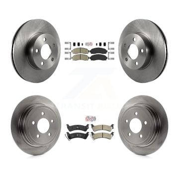 Front Ceramic Rear Semi-Metallic Pad And Brake Rotor Kit For Ford Explorer Sport Trac 4WD K8A-106800