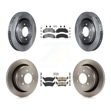 Front Semi-Metallic Rear Ceramic Pads And Disc Brake Rotors Kit For Ford F-150 K8A-106806