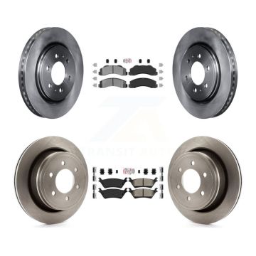 Front Rear Semi-Metallic Pads And Disc Brake Rotors Kit For Ford F-150 K8A-106808