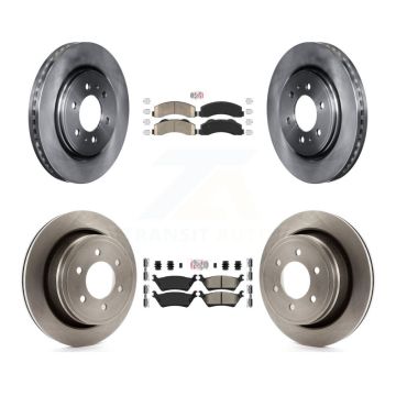 Front Ceramic Rear Semi-Metallic Pads And Disc Brake Rotors Kit For Ford F-150 K8A-106811