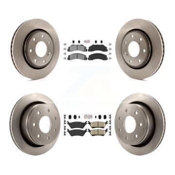 Front Semi-Metallic Rear Ceramic Pad And Brake Rotor Kit For Ford F-150 With 7 Lug Wheels K8A-106813