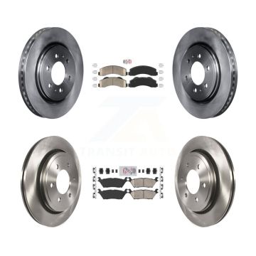 Front Rear Ceramic Pad & Brake Rotor Kit For 15-17 Ford F-150 With Electric Parking K8A-106820