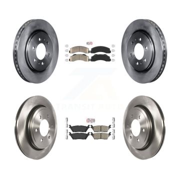 Front Rear Ceramic Pad & Brake Rotor Kit For 15-17 Ford F-150 With Electric Parking K8A-106821