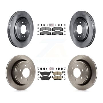 Front Semi-Metallic Rear Ceramic Pads And Disc Brake Rotors Kit For Ford F-150 K8A-106823