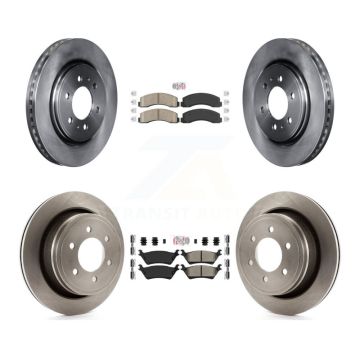 Front Ceramic Rear Semi-Metallic Pads And Disc Brake Rotors Kit For Ford F-150 K8A-106827