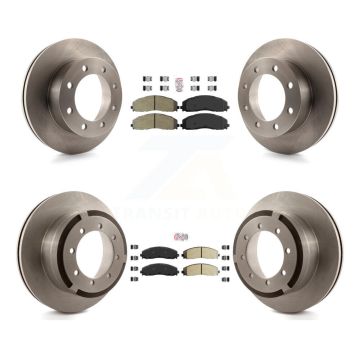 Front Rear Semi-Metallic Pad And Disc Brake Rotors Kit For 2013 Ford F-350 Super Duty 4WD K8A-106837