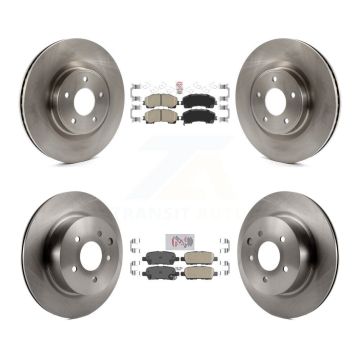 Front Rear Ceramic Pads And Disc Brake Rotors Kit For 2016-2017 INFINITI QX50 K8A-106862