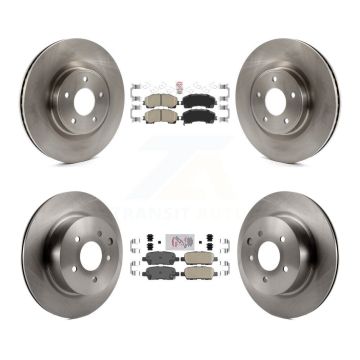 Front Rear Ceramic Pads And Disc Brake Rotors Kit For 2016-2017 INFINITI QX50 K8A-106863