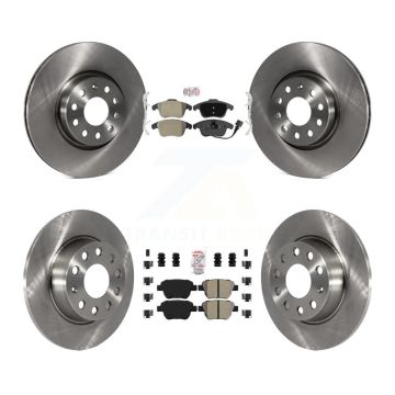 Front Rear Semi-Metallic Pads And Disc Brake Rotors Kit For 2012-2014 Volkswagen Passat K8A-106889