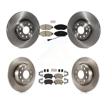 Front Rear Ceramic Pads And Disc Brake Rotors Kit For 2017 Volkswagen CC 4 Motion K8A-106892