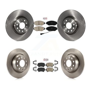 Front Rear Ceramic Pads And Disc Brake Rotors Kit For 2017 Volkswagen CC 4 Motion K8A-106893
