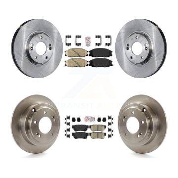 Front Rear Ceramic Pads And Disc Brake Rotors Kit For 2004-2006 Kia Amanti K8A-106898
