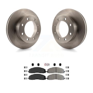Front Brake Rotor & Semi-Metallic Pad Kit For Ford F-350 Super Duty With Dual Rear Wheels K8A-106931
