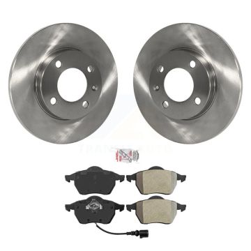 Front Disc Brake Rotors And Semi-Metallic Pads Kit For 1996-1998 Volkswagen Jetta 2.8L K8A-106939