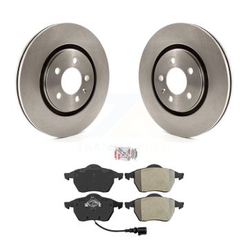 Front Disc Brake Rotors And Semi-Metallic Pads Kit For 1996 Volkswagen Passat 2.8L K8A-106940