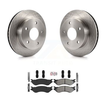 Front Disc Brake Rotors And Semi-Metallic Pads Kit For 2000-2001 Dodge Ram 1500 4WD K8A-106994