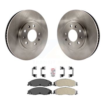 Front Disc Brake Rotors & Semi-Metallic Pad Kit For Cadillac CTS With Standard Suspension K8A-107027