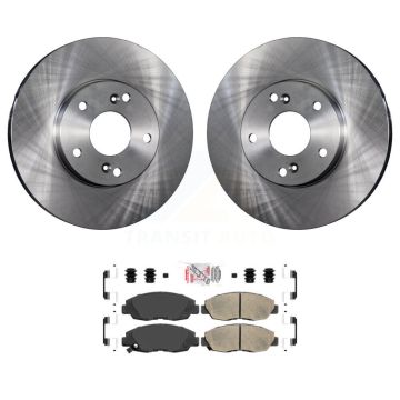 Front Disc Brake Rotors And Ceramic Pads Kit For 2011 Honda Civic GX K8A-107065