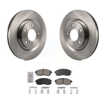 Front Disc Brake Rotors And Ceramic Pads Kit For 2017-2019 Nissan Sentra Turbocharged K8A-107081