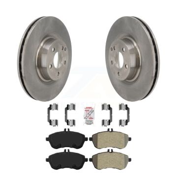 Front Brake Rotor & Semi-Metallic Pad Kit For Mercedes-Benz C250 Coupe With Sport Package K8A-107088