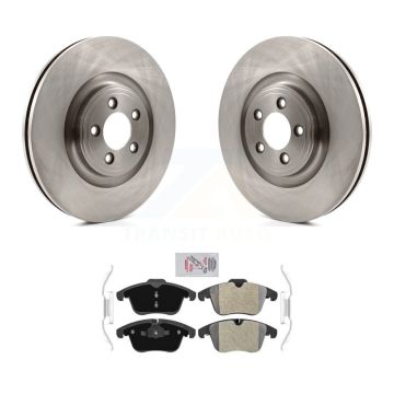 Front Brake Rotors Semi-Metallic Pad Kit For 10 Jaguar XF With 354mm Diameter Rotor K8A-107216