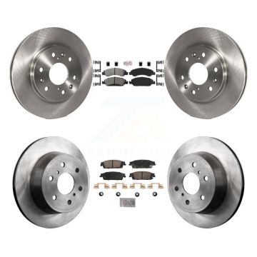 Front Semi-Metallic Rear Ceramic Pad Brake Rotors Kit For GMC Sierra 1500 Chevrolet Tahoe K8A-107253