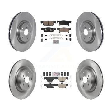 Front Rear Ceramic Pads And Disc Brake Rotors Kit For 2019-2024 Subaru Ascent K8A-107258
