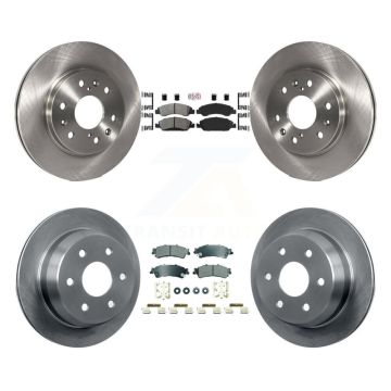 Front Rear Semi-Metallic Pad Disc Brake Rotor Kit For Chevrolet Silverado 1500 GMC Sierra K8A-107282
