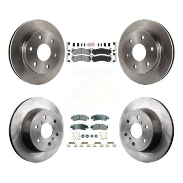 Front Rear Semi-Metallic Pads And Disc Brake Rotors Kit For GMC Sierra 1500 Classic K8A-107286