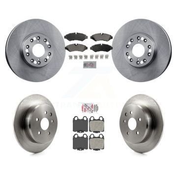Front Ceramic Rear Semi-Metallic Pad & Brake Rotors Kit For Lexus SC430 IS300 GS300 GS400 K8A-107290