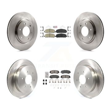 Front Rear Ceramic Pads And Disc Brake Rotors Kit For 2017-2023 Nissan TITAN K8A-107293