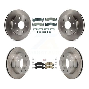Front Rear Ceramic Pad Brake Rotors Kit For 2006 Chevrolet Express 2500 With 6 Lug Wheels K8A-107349